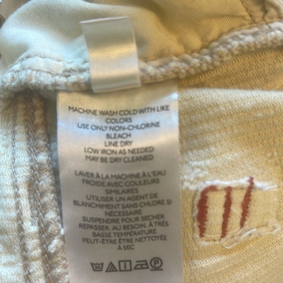 BDG - Urban Outfitters - High- Rise Mom Corduroy Cream Colored Pants 26 - Picture 6 of 6